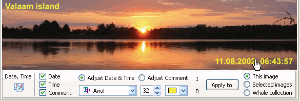 Photo date stamp software